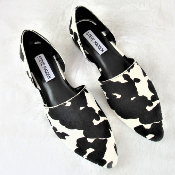 Steve Madden Shoes - Steve Madden Talent-A Cow Print d'Orsay Flats